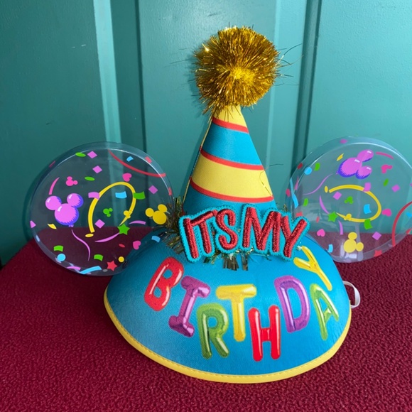 Disney birthday ears infant / toddler size perfect condition - Picture 3 of 13